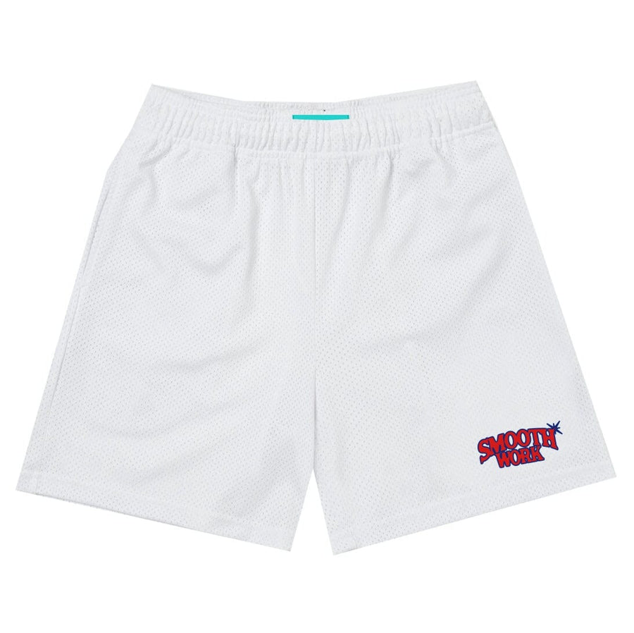 Mesh white hot sale shorts