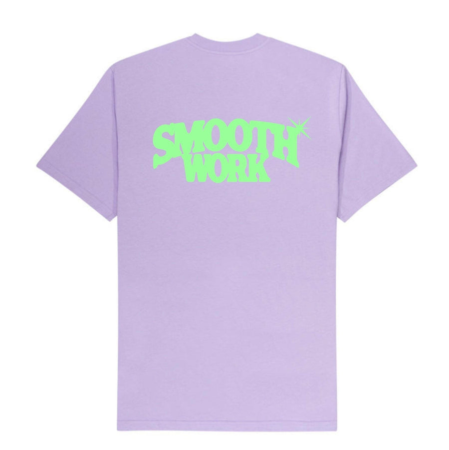 COLLEGIATE SHINE T-SHIRT - WASHED LAVENDER/LIME l2smooth 