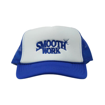 COLLEGIATE SHINE TRUCKER HAT - BLUE/WHITE l2smooth