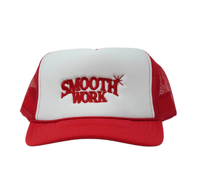 COLLEGIATE SHINE TRUCKER HAT - RED/WHITE l2smooth