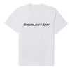 SMOOTH AIN'T EASY BRUSH T-SHIRT - WHITE/BLACK l2smooth