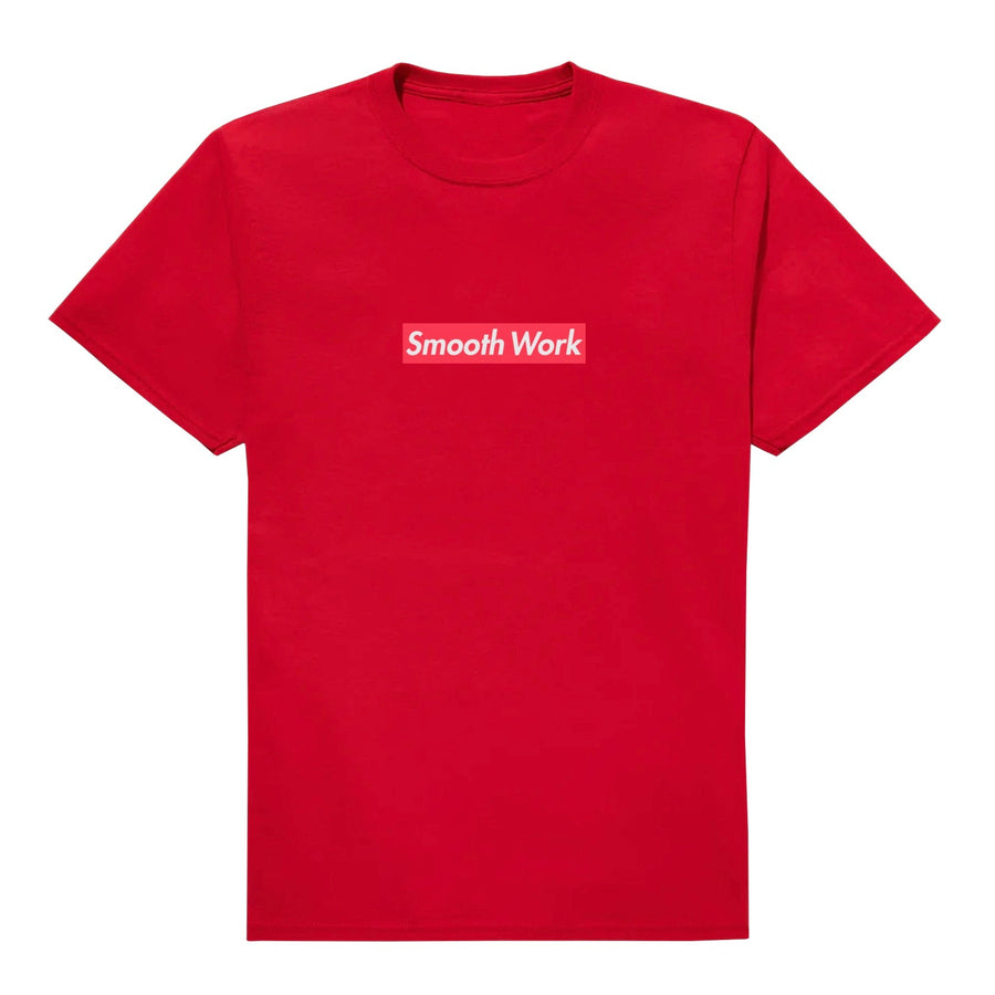 SMOOTH WORK BOX LOGO T-SHIRT - RED/WHITE l2smooth 