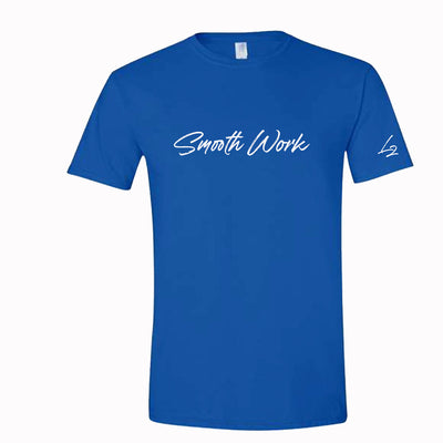 SMOOTH WORK SCRIPT T-SHIRT l2smooth Small Blue