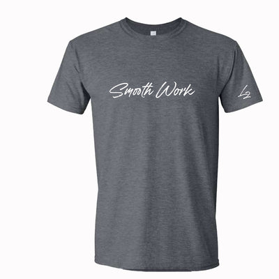 SMOOTH WORK SCRIPT T-SHIRT l2smooth Small Gray