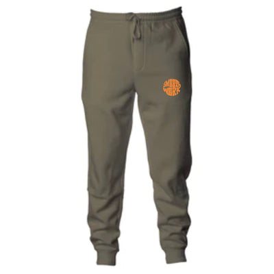 SMOOTH WORK SWEATPANT - ARMY GREEN/ORANGE l2smooth