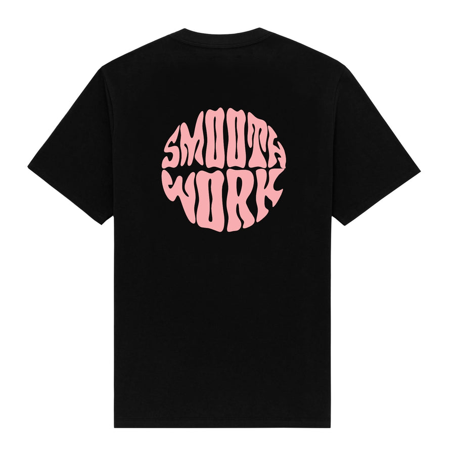 SMOOTH WORK T-SHIRT - BLACK/PINK l2smooth 