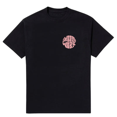 SMOOTH WORK T-SHIRT - BLACK/PINK l2smooth